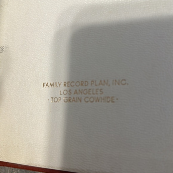 Top grain leather, vintage photo album. Removable inserts, gold capped edges - Picture 7 of 7